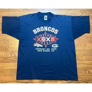 1998 Super Bowl Packers Broncos Size XXL